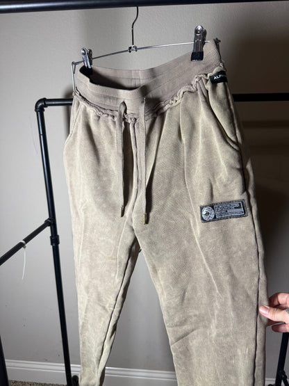 (Size S) Alphalete Olive Acid Washed Sweatpants