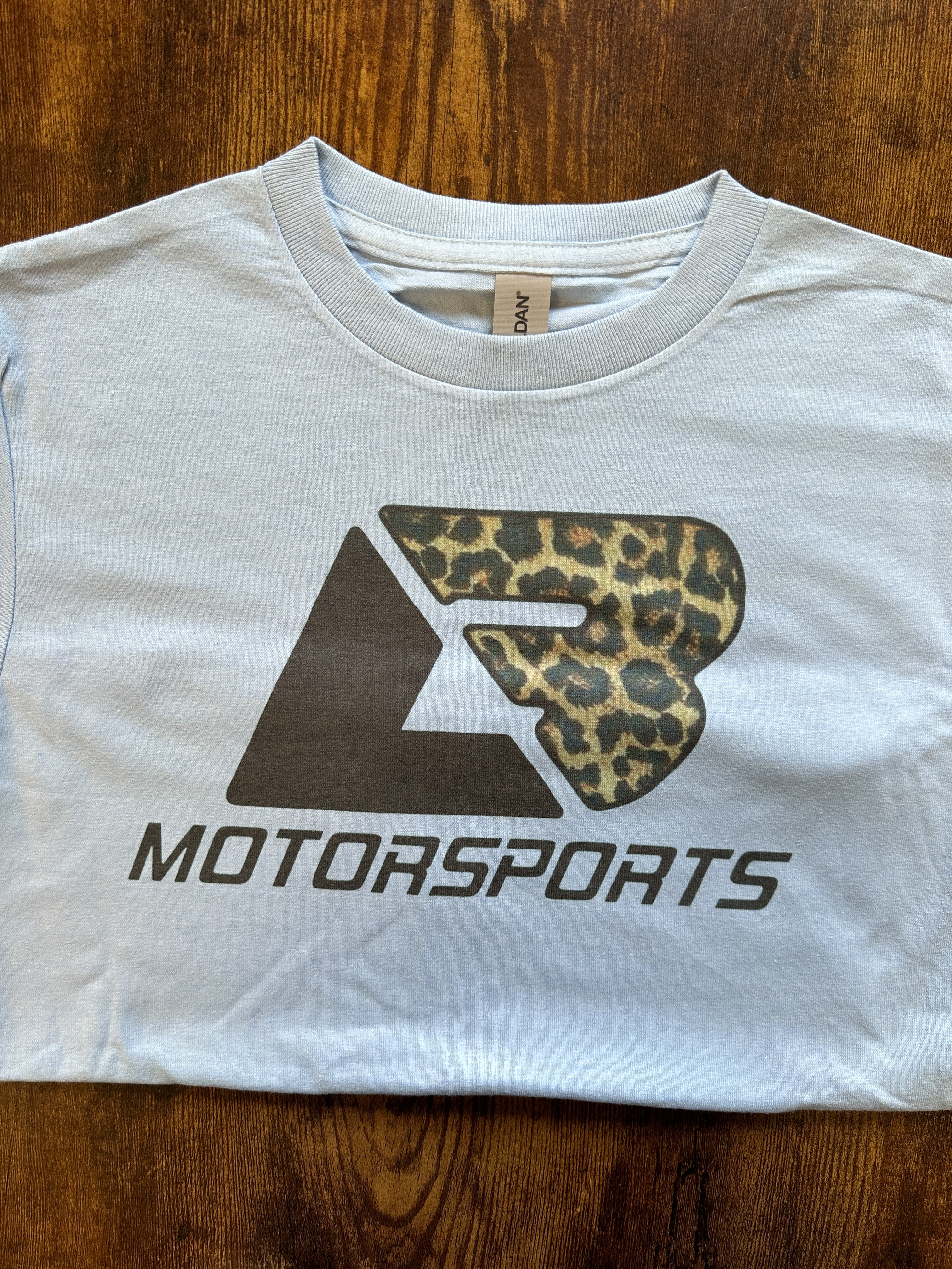 Youth Blue Leopard Tee