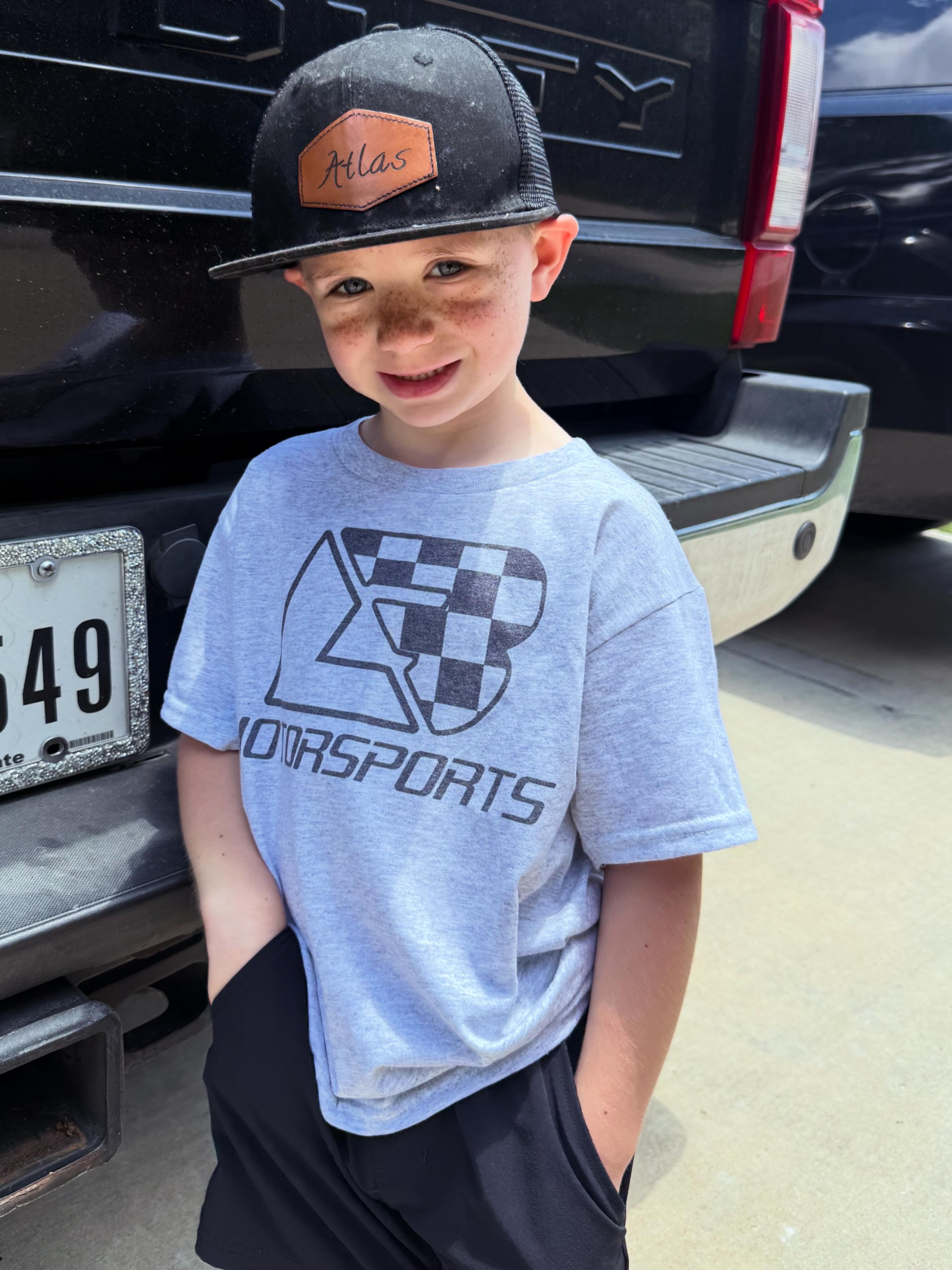 Youth Ash Checkered LB Tee