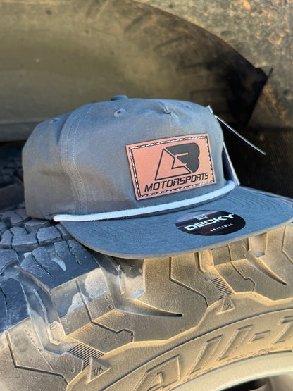 Charcoal Grey LB Leather Patch Rope Hat