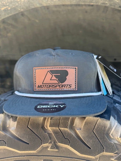 Charcoal Grey LB Leather Patch Rope Hat