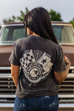Acid Wash Vintage Flag Tee