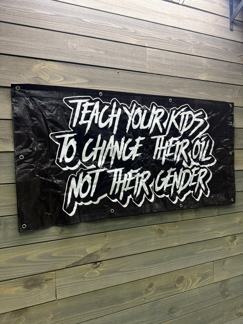 "Teach Your Kids" Banner