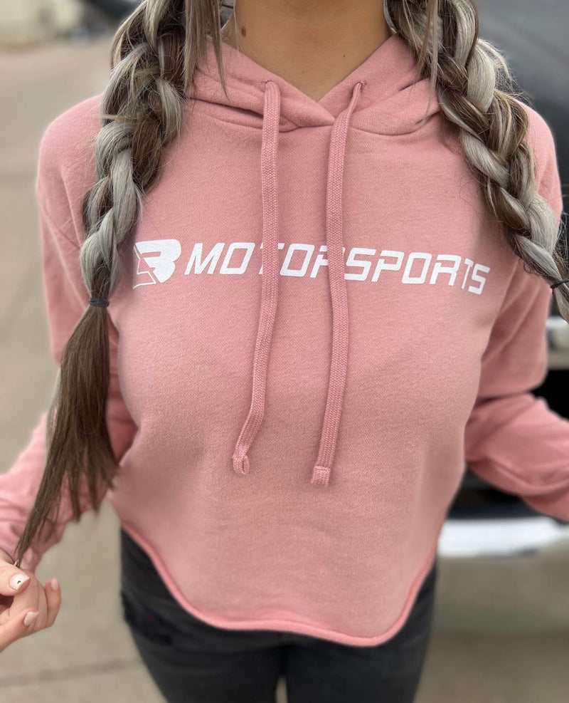 Blush Pink Cropped Hoodie
