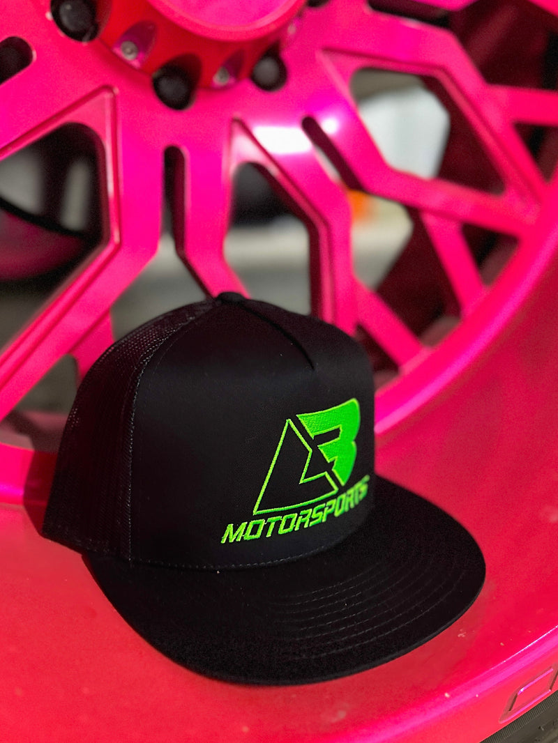 Neon Green Logo Flatbill