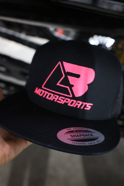 Neon Pink Logo Flatbill