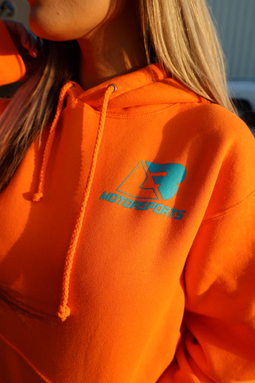 Neon Orange & Turquoise Hoodie