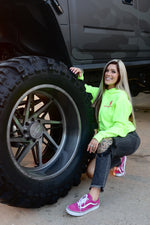 Neon Yellow & Hot Pink Hoodie