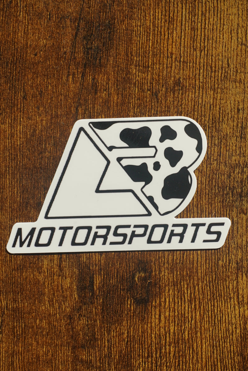 Cow Print LB Logo Sticker