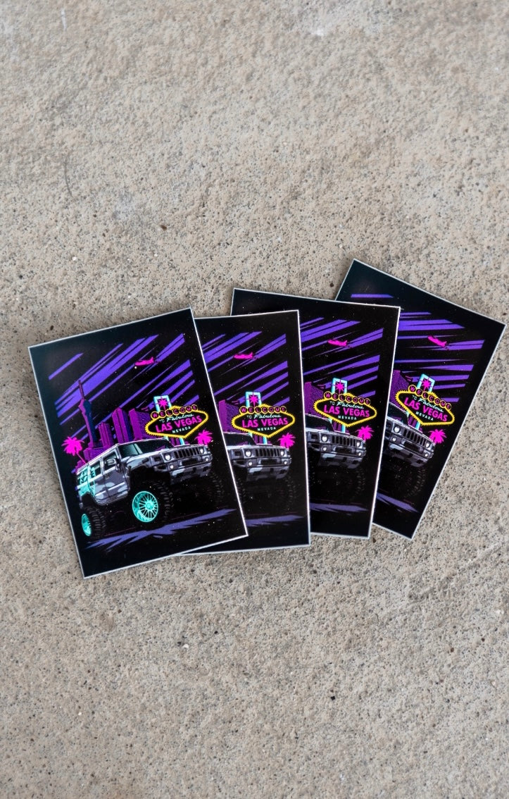 Las Vegas Hummer Sticker