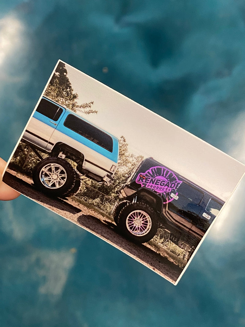 Suburban VS Hummer Sticker