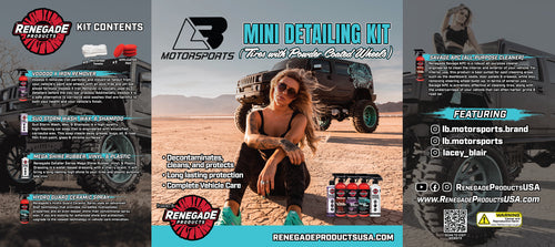 Powdercoated Wheels + Tires LB Detailing Mini Kit